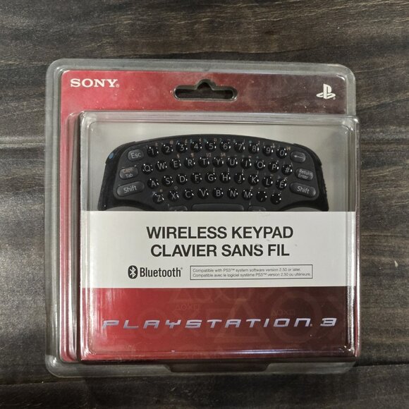 Sony Playstation 3 Wireless Keypad NEW Official OEM Genuine Ps3 Chat Pad Sealed - Picture 1 of 4